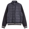 Moncler Down Cotton Knit Cardigan Jacket