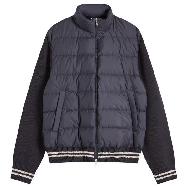 Moncler Down Cotton Knit Cardigan Jacket