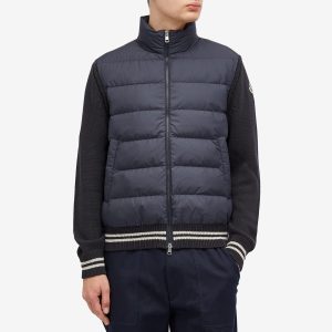 Moncler Down Cotton Knit Cardigan Jacket