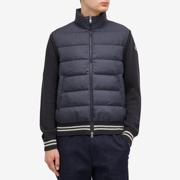 Moncler Down Cotton Knit Cardigan Jacket