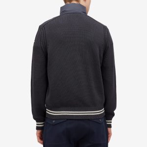 Moncler Down Cotton Knit Cardigan Jacket