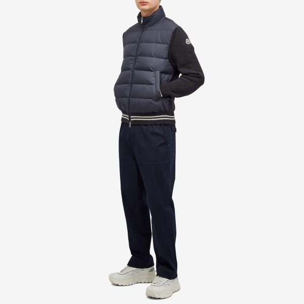 Moncler Down Cotton Knit Cardigan Jacket