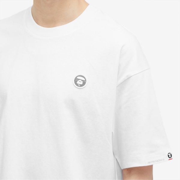 AAPE Silcone Badge Crew Neck T-Shirt