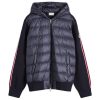 Moncler Down Knit Hooded Cardigan Jacket