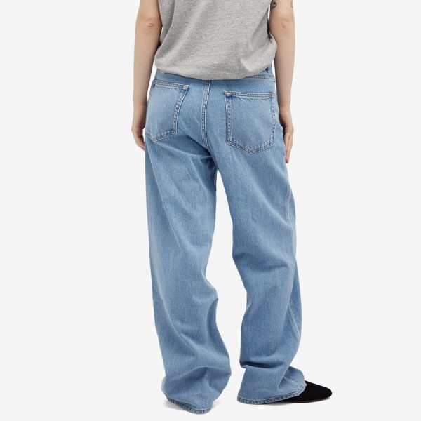 Róhe Low waist wide leg denim