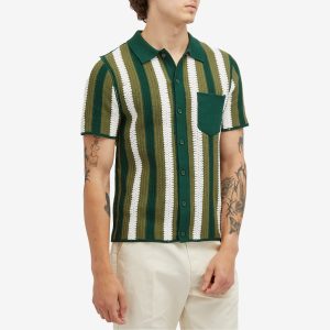 Percival Pathos Crochet Stripe Shirt