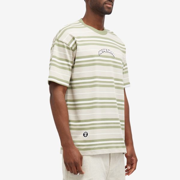 AAPE Bold Stripe Crew Neck T-Shirt