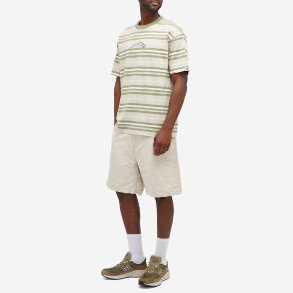 AAPE Bold Stripe Crew Neck T-Shirt