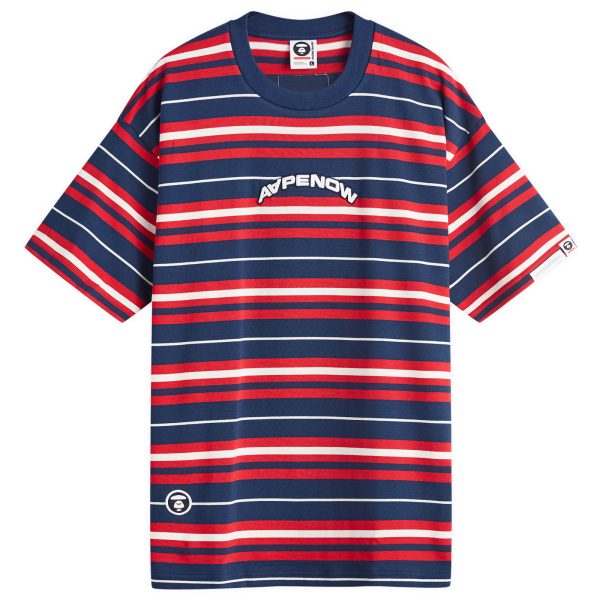 AAPE Stripe Crew Neck T-Shirt