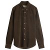 AMI Paris Corduroy Tonal Heart Button Down Shirt