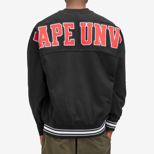 AAPE Varsity Crew Neck Sweatshirt