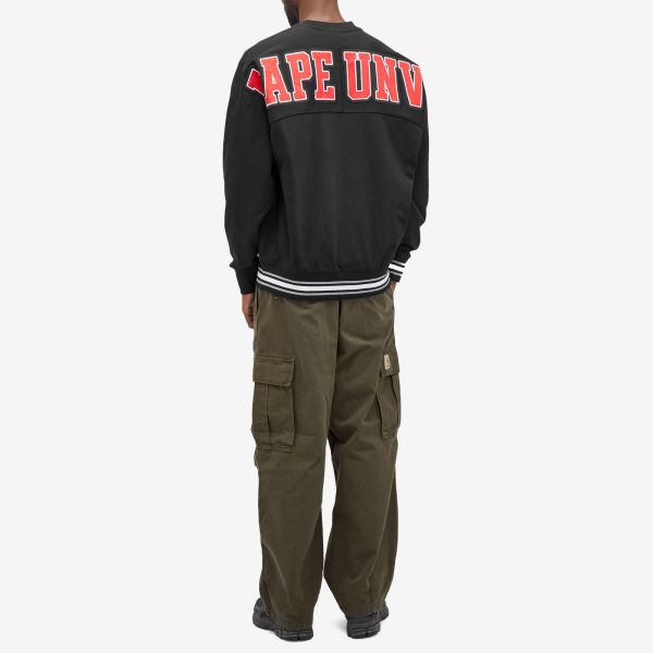 AAPE Varsity Crew Neck Sweatshirt