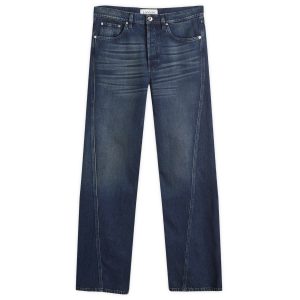 Lanvin Twisted Seam Straight Fit Jeans