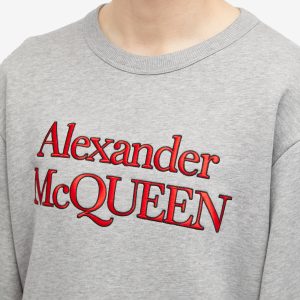 Alexander McQueen Kimono Sleeve Crew Sweatshirt