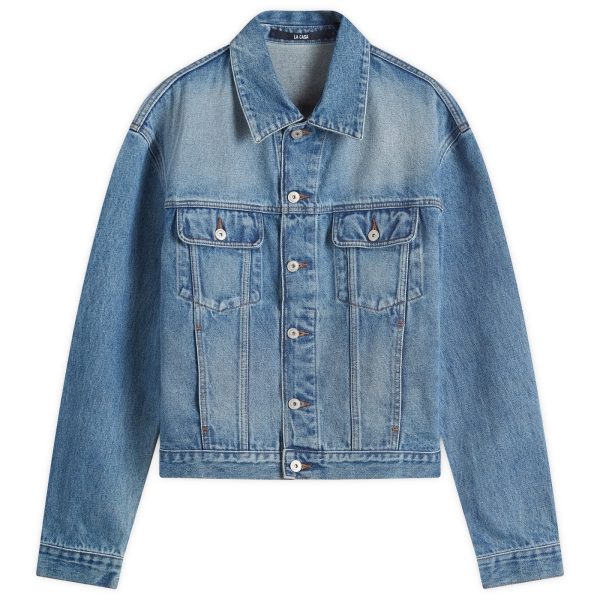 Jacquemus Leather Patch Denim Jacket