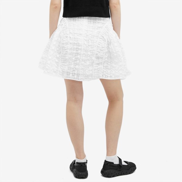 Cecilie Bahnsen Oda Check Seersucker Skirt