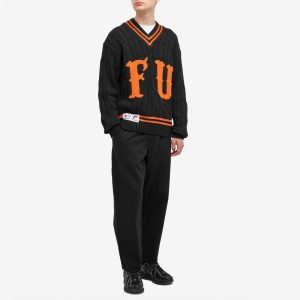 FUCT Letterman V-Neck Knitted Jumper