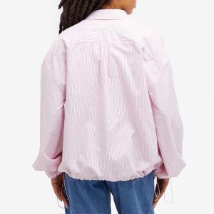 Fiorucci Balloon Sleeve Striped Shirt