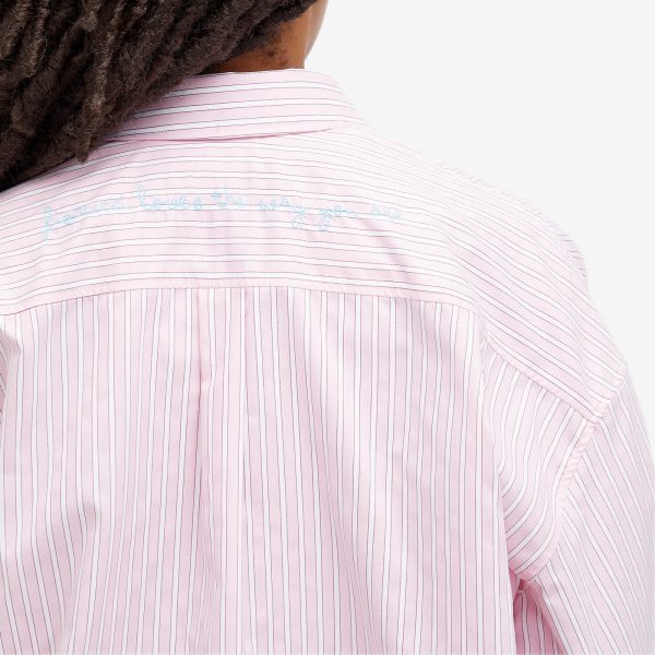 Fiorucci Balloon Sleeve Striped Shirt