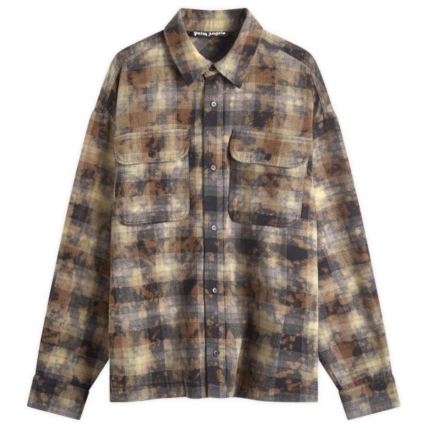 Palm Angels Logo Checked Shirt