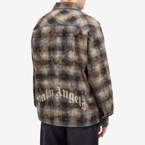 Palm Angels Logo Checked Shirt