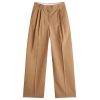 Róhe Wide leg pleated trousers