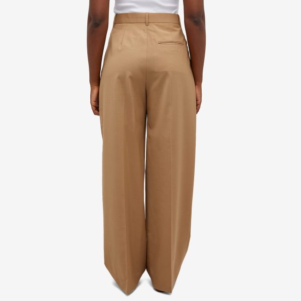 Róhe Wide leg pleated trousers