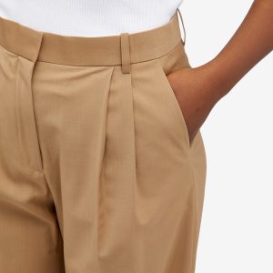 Róhe Wide leg pleated trousers