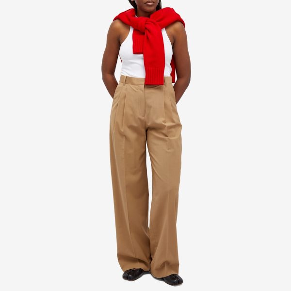 Róhe Wide leg pleated trousers