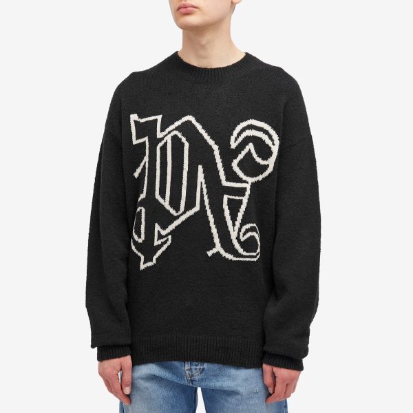 Palm Angels Monogram Knit Sweater