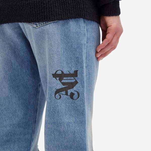 Palm Angels Monogram Loose Fit Jeans