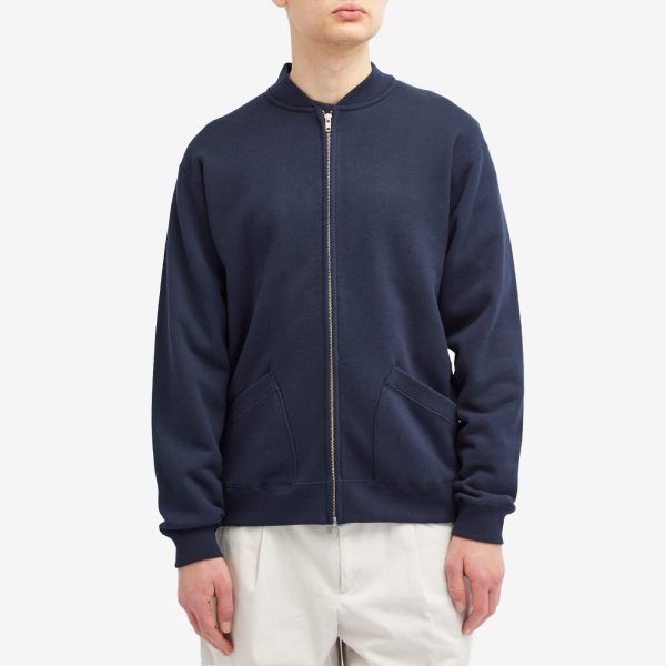 Beams Plus Jersey Zip Bomber Jacket