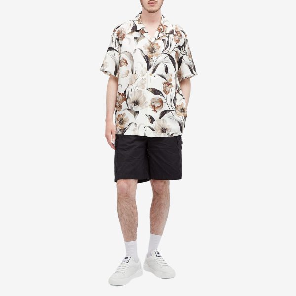 Dolce & Gabbana Flower Print Silk Vacation Shirt