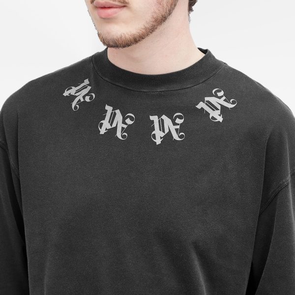 Palm Angels Statement Monogram Long Sleeve T-Shirt