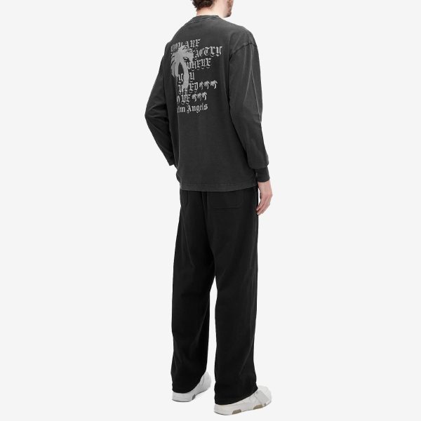 Palm Angels Statement Monogram Long Sleeve T-Shirt