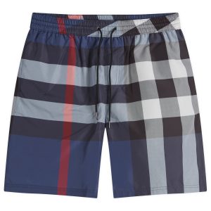 Burberry Guildes Oversize Check Swim Shorts