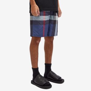 Burberry Guildes Oversize Check Swim Shorts