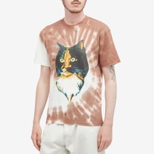 JW Anderson Cat Print Tie Dye T-Shirt