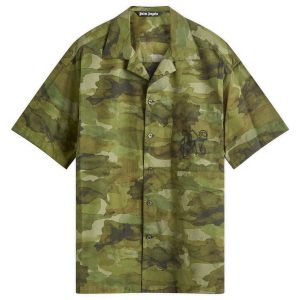 Palm Angels Camo Military Shirt