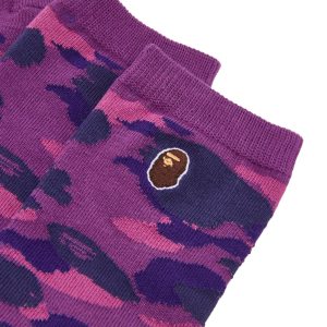 A Bathing Ape Colour Camo One Point Socks