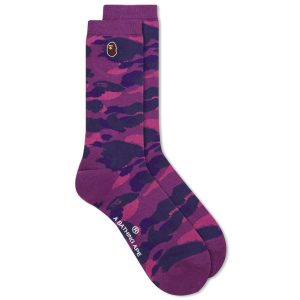 A Bathing Ape Colour Camo One Point Socks