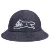 Icecream Running Dog Denim Bucket Hat