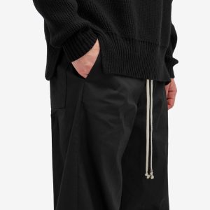 Rick Owens Dietrich Heavy Cotton Drawstring Trousers