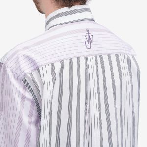 JW Anderson Multi Stripe Patchwork Shirt