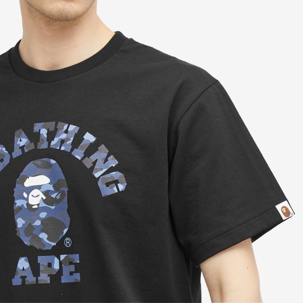 A Bathing Ape Colour Camo College T-Shirt