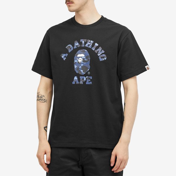 A Bathing Ape Colour Camo College T-Shirt