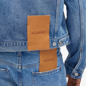 Jacquemus Leather Patch Denim Jacket