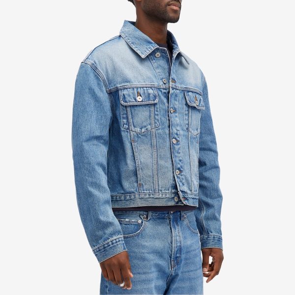 Jacquemus Leather Patch Denim Jacket