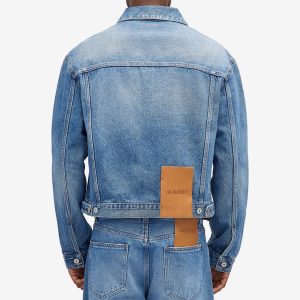 Jacquemus Leather Patch Denim Jacket