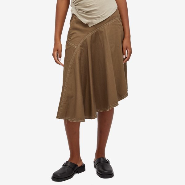 Faithfull The Brand Calais Asymmetrical Skirt